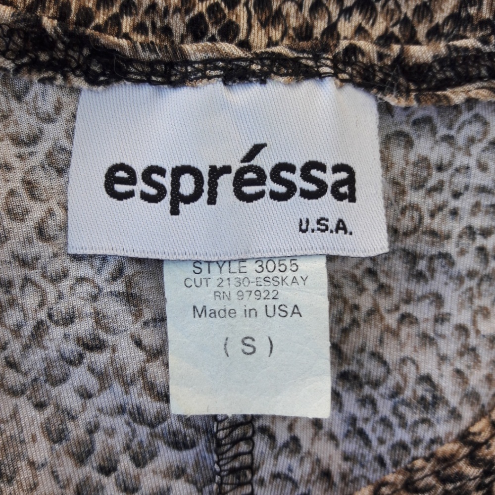 Expressa Usa Dress Python Lizard Print Short Slee… - image 4